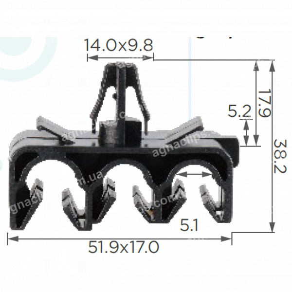 C 1014 Кліпса проводки Toyota Lexus 7728926010