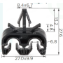 C 1015 Кліпса проводки Toyota Lexus 9046907012