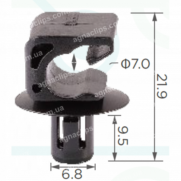 C 1017 Кліпса проводки Toyota A000647314/N4