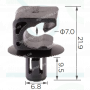 C 1017 Кліпса проводки Toyota A000647314/N4