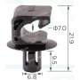 C 1017 Кліпса проводки Toyota A000647314/N4
