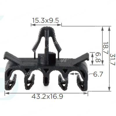 C 1018 Кліпса проводки Toyota Lexus 9094901D16