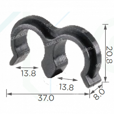 C 1030 Кліпса проводки Toyota Lexus 9046400558