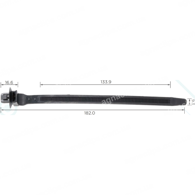 C 1051 Хомут проводки 8.9x181,4 mm Toyota Lexus 82678A9007 з кліпсою