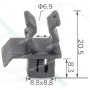 C 1155 Тримач упору капота Nissan / Honda / Toyota / Mitsubishi 5207074MH 23E8152087