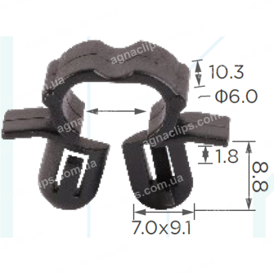 C 1162 Кліпса проводки Hyundai Kia 8119933000 8119938000