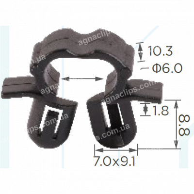 C 1162 Кліпса проводки Hyundai Kia 8119933000 8119938000