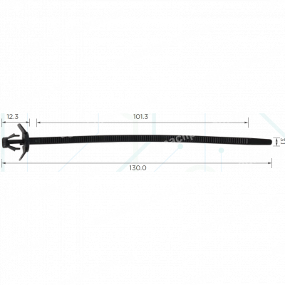C 1171 Хомут проводки 3.1x130 mm Mitsubishi