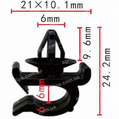 C 1192 Кліпса трубки омивача лобового скла 23E8152099