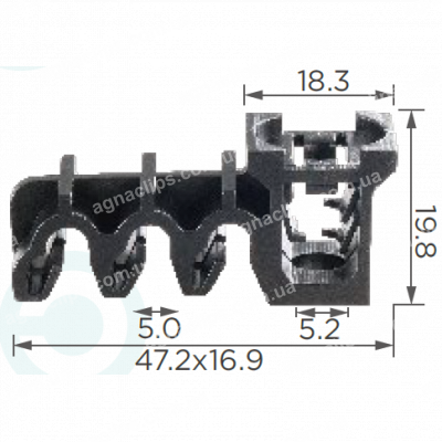 C 1203 Кліпса трубок Lexus Toyota 3506J100011 47373N0001