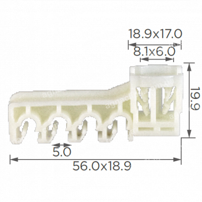 C 1204 Кліпса Toyota 3506J100013 47372N0001 гальмівних трубок