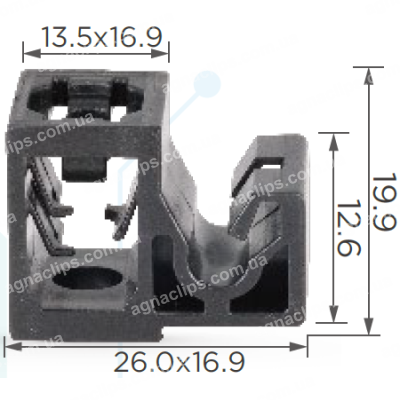 C 1207 Кліпса трубок Toyota 47371N0001 3506J100021