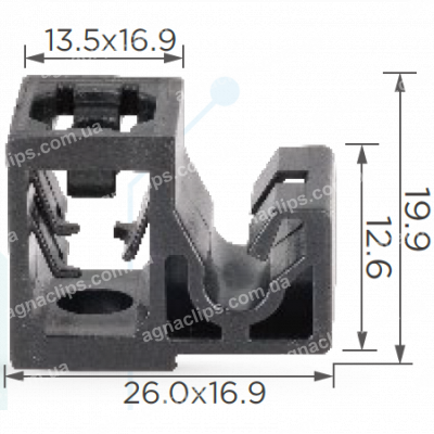 C 1207 Кліпса трубок Toyota 47371N0001 3506J100021