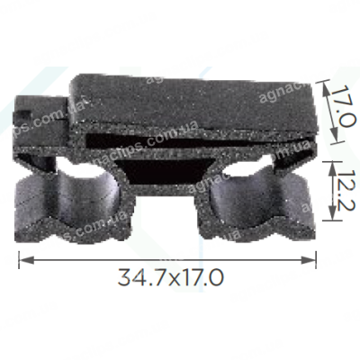 C 1212 Кліпса трубок Toyota 1104J100124