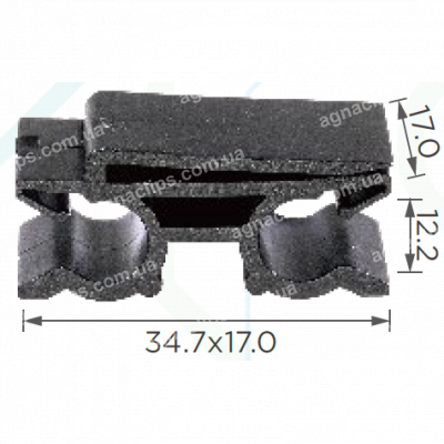 C 1212 Кліпса трубок Toyota 1104J100124