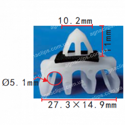 C 1371 - Тримач Трубки, електропроводка