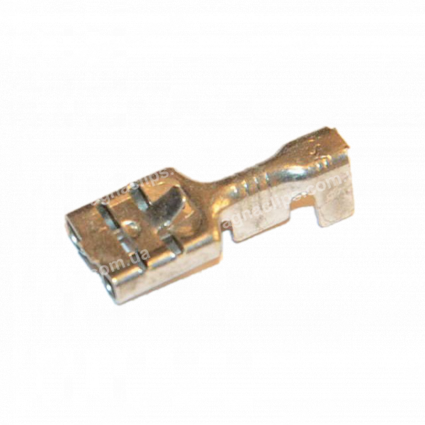 Клема гніздова (мама) 0,4 мм. серії 6,3мм. під кабель 1-2,5 мм. луджена