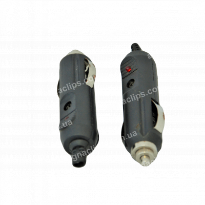 Штекер прикурювача з діодним індикатором та запобіжником