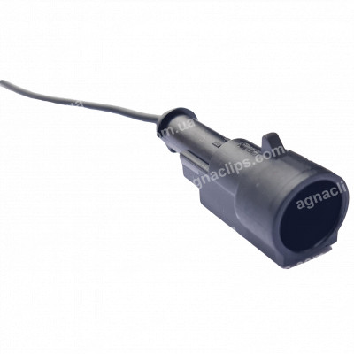 RP165 Роз'єм AMP TE 282103-1 1-к штирьовий вологозахищений серії 1,5мм з проводом