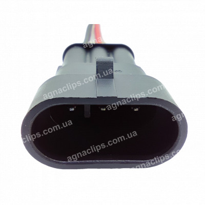 RP167 Роз'єм 3-к штирьовий вологозахищений серії 1,5мм