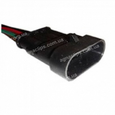 RP168 Роз'єм 4-к штирьовий вологозахищений серії 1,5мм аналог AMP TE 282106-1 серії SuperSeaL 1,5 з проводом