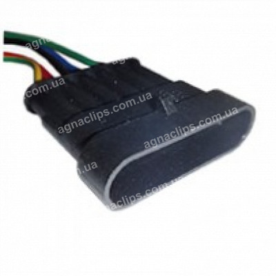 RP170 Роз'єм 6-к штирьовий вологозахищений серії 1,5 мм аналог AMP TE 2821081 серії SuperSeaL 1,5 з проводом