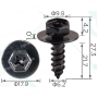 H 2007 Саморіз 6.2x22 Lexus Toyota 9015960477
