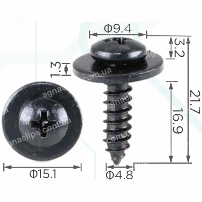 H 2033 Саморіз 4.8x17