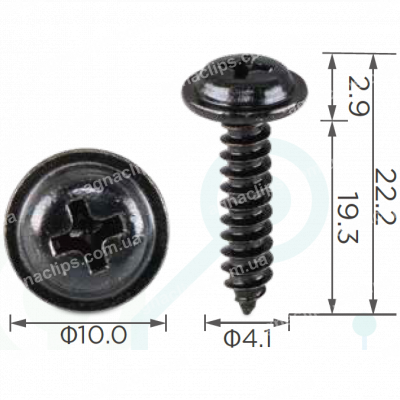 H 2041 Саморіз 4.1x19 Toyota