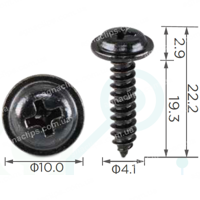H 2041 Саморіз 4.1x19 Toyota