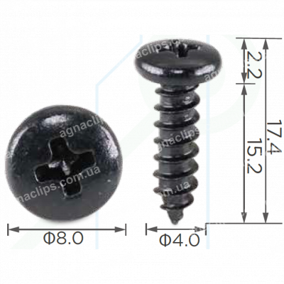H 2054 Саморіз 4x15 універсальний