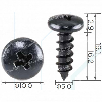 H 2055 Саморіз 5x16 універсальний