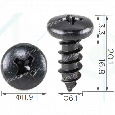 H 2056 Саморіз 6.1x17 універсальний
