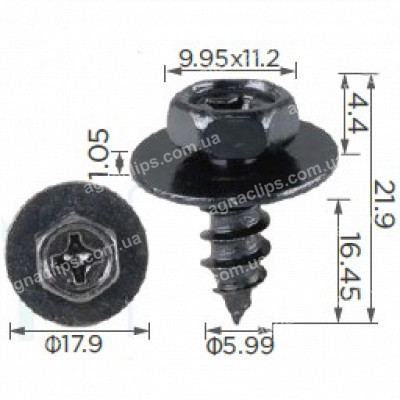 H 2067 Саморіз 6x16.4 Toyota