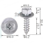 H 2131 Саморіз 6.2x24 Toyota Lexus Scion 9015960488