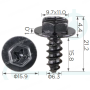 H 2135 Саморіз 6.3x16 Toyota Lexus 90159C0036