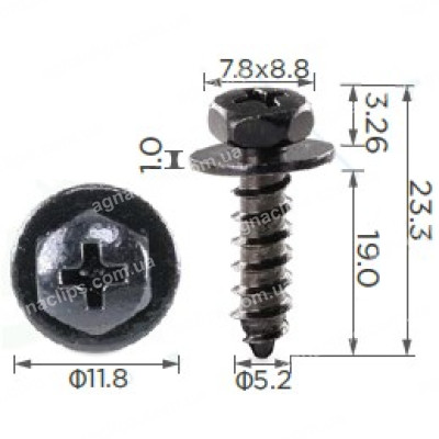 H 2136 Саморіз 5.2x19 Toyota Lexus 7539242030