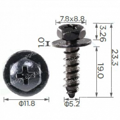 H 2136 Саморіз 5.2x19 Toyota Lexus 7539242030
