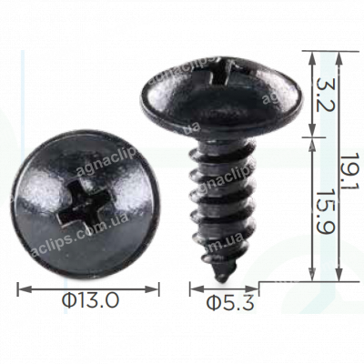 H 2168 Саморіз 5.3x16 Nissan Infiniti 01454N5061
