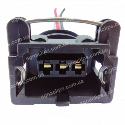 RP234 Роз'єм 282191 датчика швидкості ВАЗ, датчика холу, розподільного валу, хол. ходу Daewoo, Hyundai, Kia / датчика положення колінвалу Lanos Aveo розподілювала Авео Лачетті (96183235-698) 3-контактний відп. частина RP305