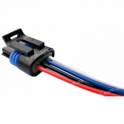 RP174b Роз'єм 12162189 12162188 12162190 ВАЗ, Lanos датчика регулятора холостого ходу 4-конт. чорний