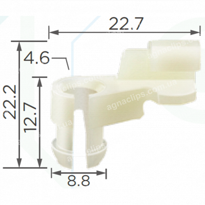 C 329 Утримувач тяги замків Lexus / Toyota 6929312030 / 6929312020 / 6929301050 / 6929301040