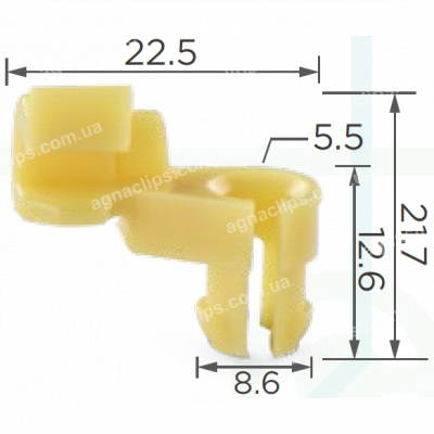 C 330 Кліпса тяги замків дверей Lexus / Toyota 6929312040 / 6929301060 / 6929301030