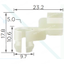 C349 Кліпса тяги замків дверей GM d=8.4mm 14070914