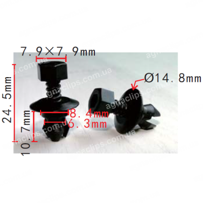 C 1736 Кліпса VW Audi 3C0853934