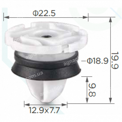C 1761 Кліпса Renault Citroen Peugeot Nissan ВАЗ 7703077476 9345ZN