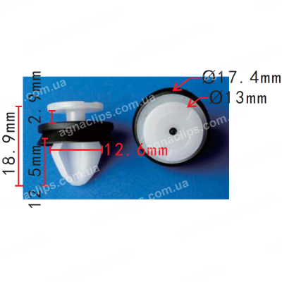 C 1763 Кліпса Fiat Citroen Peugeot Renault 7703077469 6991Y8 9654280780 1612108380 9341PF