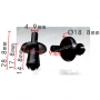 C 1764 Кліпса GM Opel Daewoo Mercedes Audi 90450482 1104882 A0019901692 N10552001