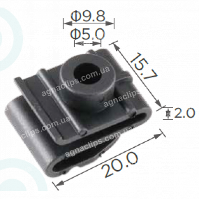 C 1775 Скоба Hyundai Kia Mitsubishi 8682528000 MB135567 кріплення підкрилок
