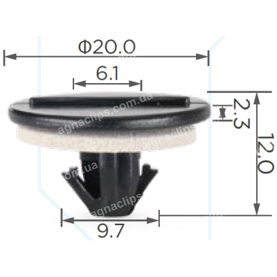 C 1780 Кліпса Lexus Toyota 5385747011